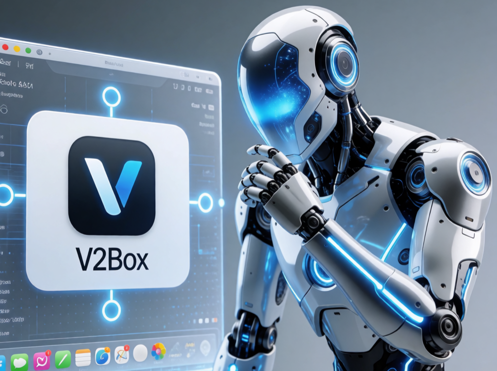 اتصال V2Box در مک
